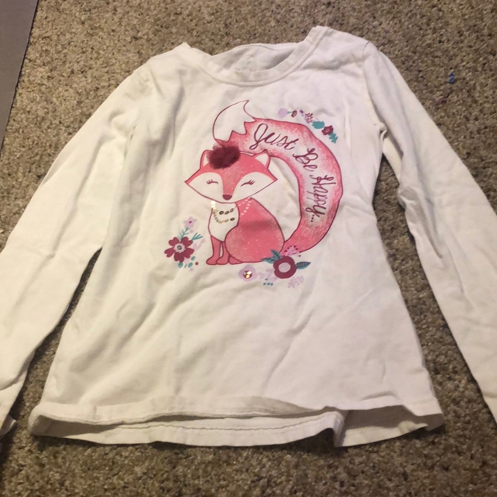 Girl pink fox with bow